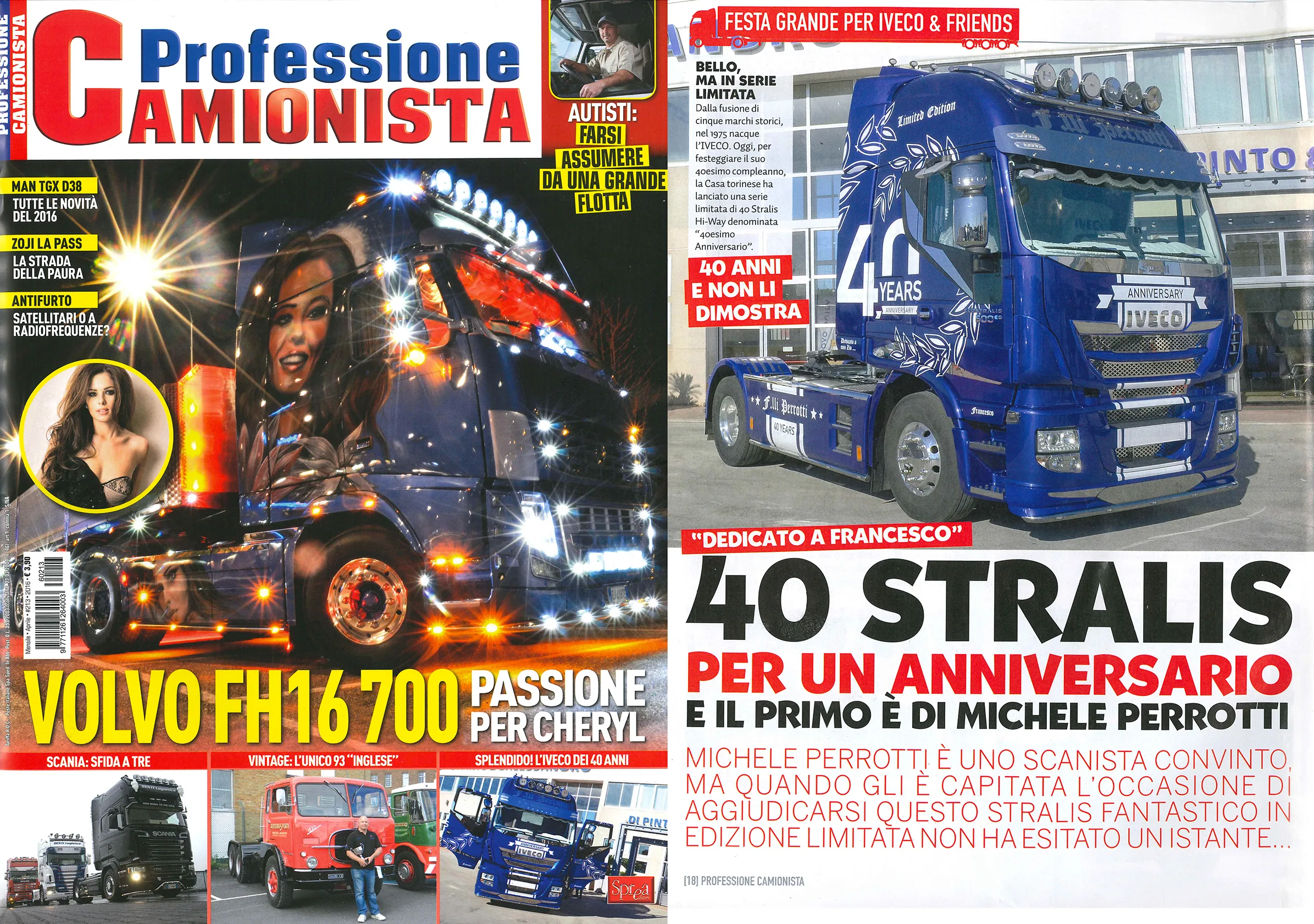 Autotrasporti Fratelli Perrotti -  Decorazione Iveco 40°Anniversario